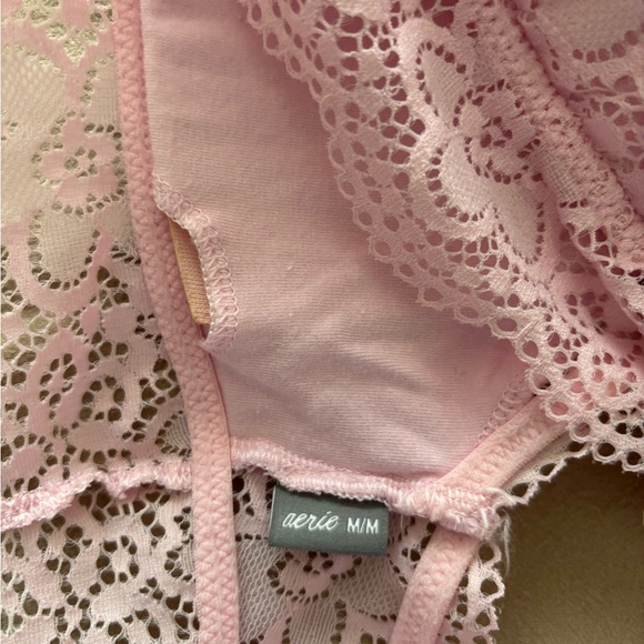 Aerie Lace Halter Bralette - Light Pink - Picture 3 of 3